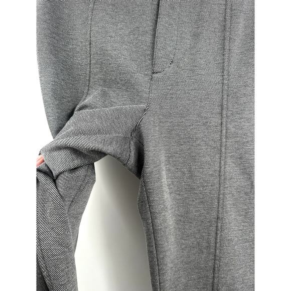 Anthropologie Maeve High Waist Grey Seamed Flare Pants Size 14 - Picture 5 of 10